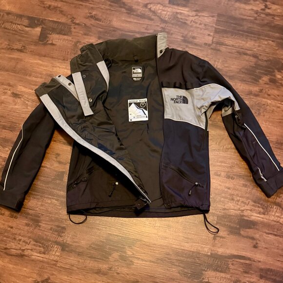 Vintage The North Face Steep Tech Jacket Apogee Scot Schmidt Black Gray Size XL - Picture 5 of 11